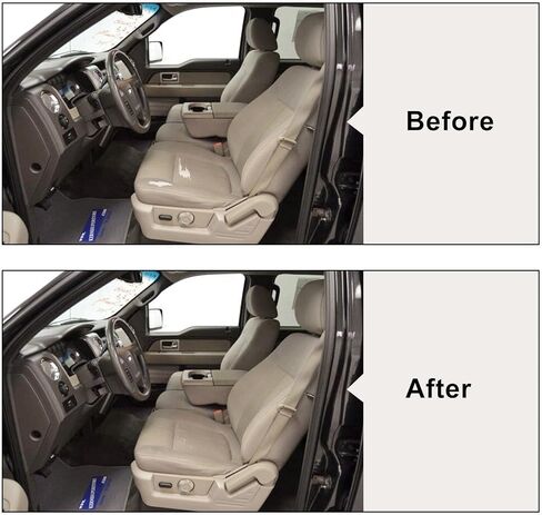 Driver Side Bottom Seat Cover Adobe Tan #MA or UA or MW or FW Cloth Left Compatible with Ford F150 Lariat Single-Cab Super Crew Crew-Cab 2011 2012 2013 2014 in Kuwait