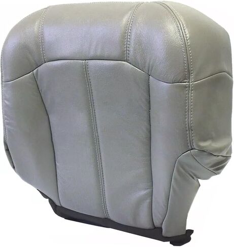 Secosautoparts السائق السائق السفلي البديل غطاء المقعد الجلدي بيوتر الرمادي #122 922 متوافق مع تشيفي سيلفرادو تاهو سوبربان GMC Sierra 1500 2500 3500 1999 2000 2001 2002 in Kuwait