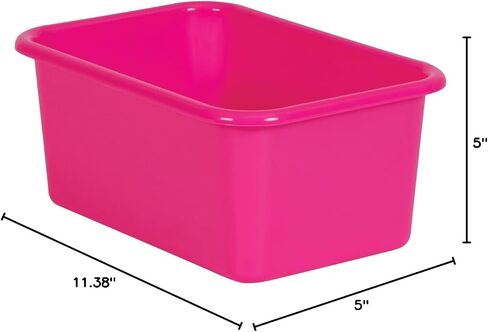 Teacher Created Resources® Pink Small Plastic Storage Bin in Saudi Arabia