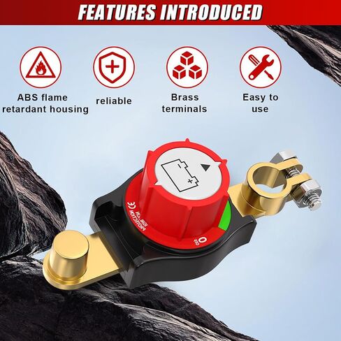 Top Post Batter Batchonction Switch Master Switch ، 12-48V مفتاح قطع البطارية الشاق ، مفاتيح مفاتيح قتل الطاقة مغلقة للسيارة ، ATV ، RV ، بطاريات القوارب والسيارات (TOP POST) in Kuwait