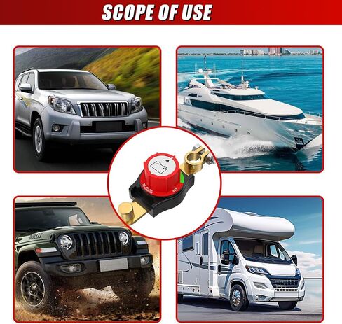 Top Post Batter Batchonction Switch Master Switch ، 12-48V مفتاح قطع البطارية الشاق ، مفاتيح مفاتيح قتل الطاقة مغلقة للسيارة ، ATV ، RV ، بطاريات القوارب والسيارات (TOP POST) in Kuwait