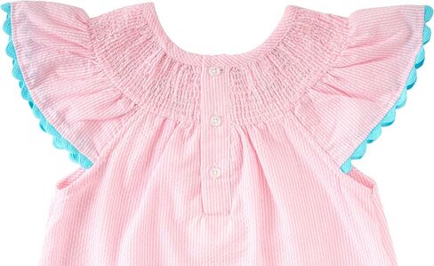 Mud Pie Girls Smocked Birthday Dress, Pink, 24 Months/2 Toddler in Saudi Arabia