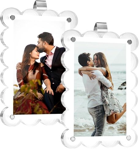 2PCS CAR SUN SUN VILEDOR ، حامل صورة أكريليك ، إطار صورة ، إطار صورة مغناطيسية ، مقطع ، حامل صورة ، إكسسوارات عرض صورة لمعظم أقنعة السيارات in Kuwait