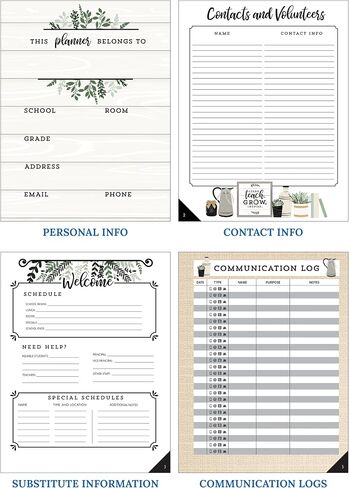 Carson Dellosa Celebrate Learning Teacher Planner, 8" x 11" Undated Teacher Planner With Planner Stickers, Colorful Dot Teacher Planners and Lesson Planner for Classroom Organization in Saudi Arabia