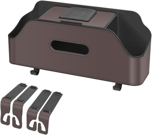 Car Seat Organizer, Car Hanging Headrest Backseat Organizer with 2 Drink Cup Holder,Backseat Car Organizer, Tissue Box and Mobile phone holder for Kids and Travel in Saudi Arabia