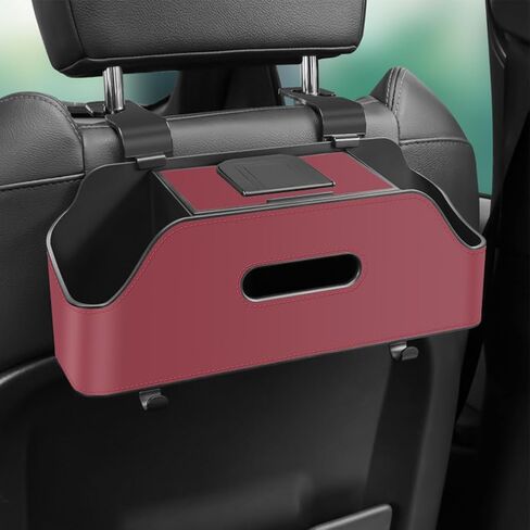 Car Seat Organizer, Car Hanging Headrest Backseat Organizer with 2 Drink Cup Holder,Backseat Car Organizer, Tissue Box and Mobile phone holder for Kids and Travel in Saudi Arabia