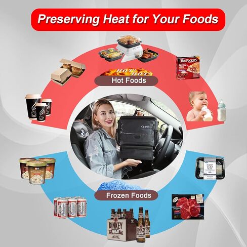 Car Organizer Storage, Car Tissue Holder, Cooler Bag with Phone iPad Holder, Backseat Watertight Insulated Food Pocket, Seat Back Container, Upgraded Style in Saudi Arabia