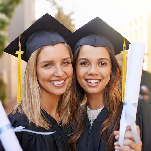 20Pcs Gold Graduation Tassels Academic Grad Cap Hat Tassel with 2025 Gold Charm for 2025 Graduation Ceremonies Accessories in Saudi Arabia