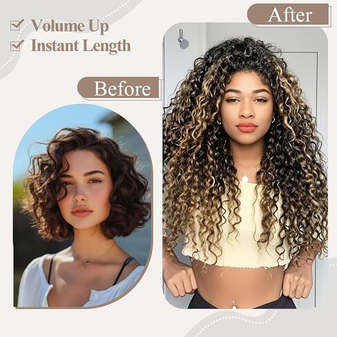 Clip in Hair Extensions 6pcs Clip ins Ash Blonde Highlight Bleach Blonde hair extensions Body Wavy Curly Hair Clip in Extensions Clip on Sew in Hair Synthetic for Women 20 inch, 230G/Set in Saudi Arabia