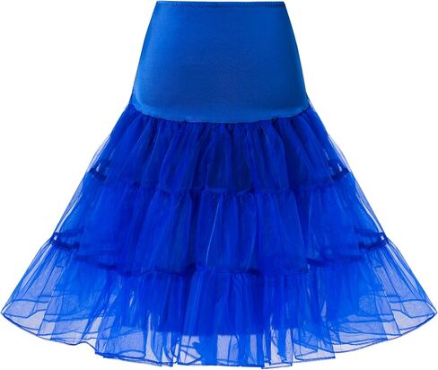 Women's Vintage Rockabilly Petticoat Skirt Tutu 1950s Underskirt in Saudi Arabia