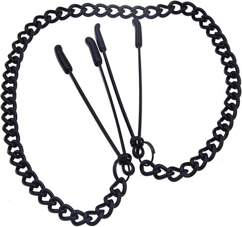 Body Jewelry Non Piercing Nipple Clamps Adjustable Stainless Steel Body Chain Clips Fake Nipple Piercing for Women Beginner Jewelry in Saudi Arabia