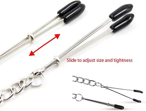 Body Jewelry Non Piercing Nipple Clamps Adjustable Stainless Steel Body Chain Clips Fake Nipple Piercing for Women Beginner Jewelry in Saudi Arabia