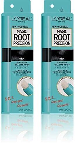 L'Oreal Paris Magic Root Precision Temporary Gray Hair Color Concealer Brush, 1 Black, 0.05 fl; oz. in Saudi Arabia