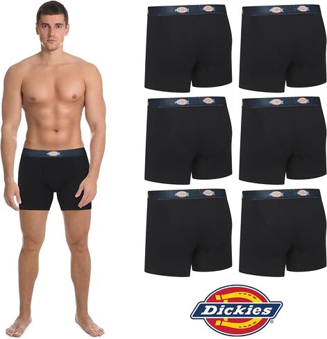 Dickies Mens Intelder 7 Pack Mens Boxer Boxer for Men Cotton Stretch in Saudi Arabia