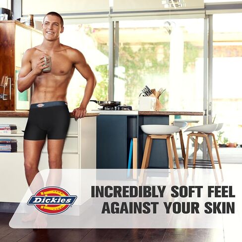 Dickies Mens Intelder 7 Pack Mens Boxer Boxer for Men Cotton Stretch in Saudi Arabia