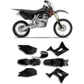 دراجة الأوساخ الدراجة البلاستيكية Fender Fairing Kit استبدال CRF 110 CRF110F 2019-2024 حفرة الدراجة الأسود
