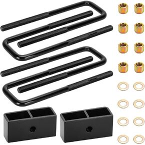 2 inch Rear Lift Block Leveling Lift Kits Fit for for GMC Sierra 1500HD 2001-2006, Fit for Chevy Avalanche 2500 2002-2006, Silverado 1500HD 2001-2006, Silverado 2500HD 2001-2010