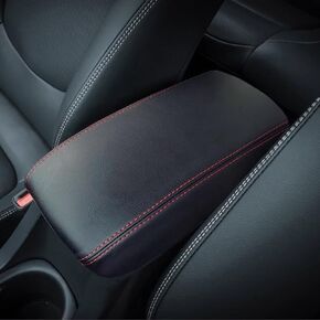 Rifoda for Toyota Corolla Cross 2022 2023 2024 2025 Center Console Cover Microfiber Leather Cover Center Console Cushion Car Protection Decoration Accessories Red with Black