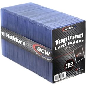 BCW 1-TLCH-100 3X4 حامل بطاقات تحميل علوي - قياسي in Saudi Arabia