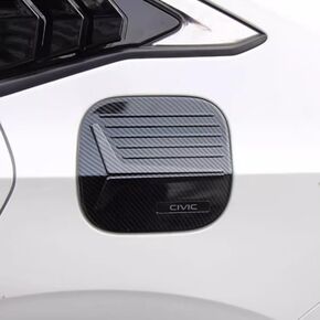 yingtuu لـ Honda 11th Gen Civic 2022-2024 ملحقات تغطية خزان الوقود الرياضية تغطية غاز غاز الزيت ملصق ألياف الكربون