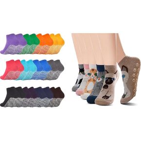 Pilate Grip Socks for Women Cute Grippy Non Slip Socks for Yoga Barre