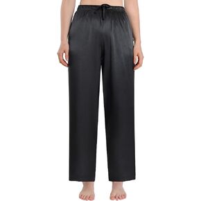 Latuza Women's Petite Satin Pajamas Pants Petite Length Pj Lounge Pants