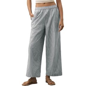 سروال Tankaneo Womens Boxer Striped Lounge Pajama القيعان مرنة عالية الخصر بخصر الساق مع جيوب