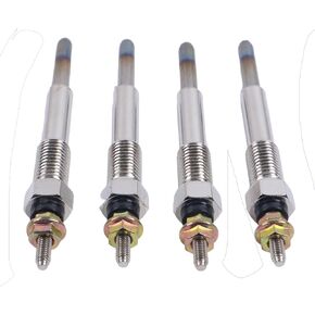 4 PCS Glow Plugs Compatible with ISUZU C240 C190 C201 C221 4BA1 D500 4FA1 Engine C240PKG C240PKJ forklifts replaces 9-82511978-0 9825119780 GPI-003 HDS249