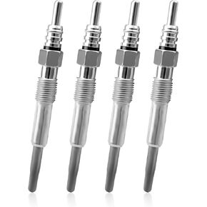 Diesel Glow Plug Fit for Volkswagen Beetle 1998-2003 Golf 1997-2004 Jetta 1999-2004 Passat 1996-1997 Dual Coil for 1.9L Engine, Replace DRX00059 0250202022, 4PCS