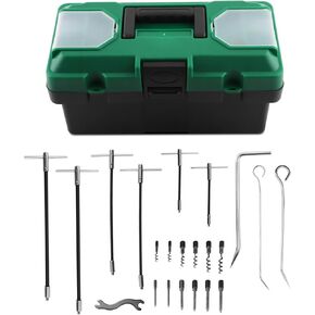 مجموعة مستخرج التعبئة MaxPeedingRods 23pcs ، مجموعة أدوات تجميع التعبئة الفولاذ المقاوم للصدأ ، مجموعة خطاف التعبئة المرن ، مجموعة خطاف تعبئة الغدة مع صندوق الأدوات