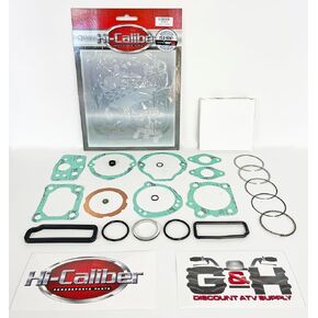 Hi-Caliber PowerSports Parts Top End Motor Motor Rings وخواتم المكبس * لمكابس ما بعد البيع فقط * (الحجم القياسي 52.00 مم) متوافق مع Honda ATC 110 3 1979-1985 Honda ATC 110 3-WHEEL ATCS