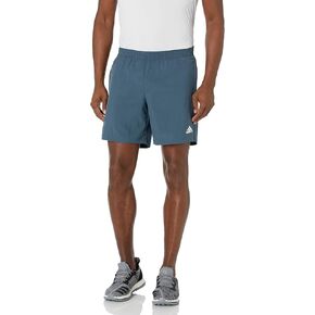 adidas mens Run It 3-Stripes PB Shorts Legacy Blue Small 9"