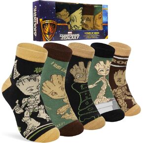 Marvel Mens Calkle Socks ، حزمة الجوارب الناعمة والتنفس من 5 - هدايا له