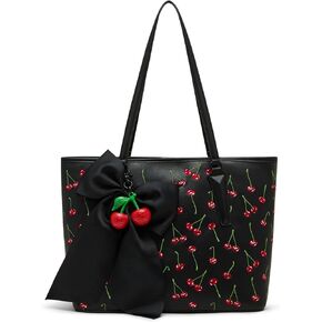 Betsey Johnson Cherry Best Tote ، Black