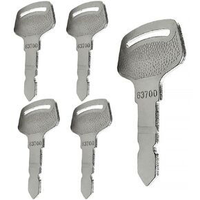 5PCS Ignition Keys 15248-63700 fits for Kubota B Series Tractor B1700 B2100 B2320 B2400 B2620 B2710 B2920 B3000 B3200 B7400 B7500 B7610 for Case & New Holland SBA385210370
