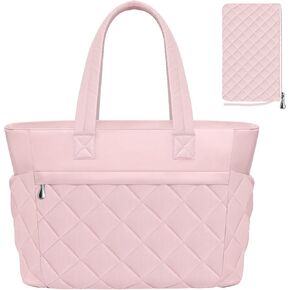 Tote Bag for Women - Large Puffy Tote Bag with Purse, Quilted Shoulder Bags, Lightweight Handbag for Travel, Work