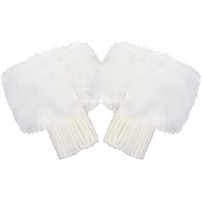 BESPORTBLE FAUX FURRY LEG TRAPERES WOMENS SARTS PLUSH SEG WARDERS WONY FAUX FUR FUR CUFF: WINTER BORRY COVER READ TRAFERS GIRLS BOOT SOCKS WINTER LEG BOOTS
