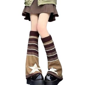 Goth Punk Leg Warmers for Womens Rave Hippie Grunge Cute Knit Winter in Saudi Arabia