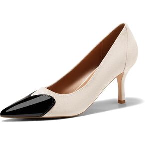 Coutgo Womens Closed Pointed Toe Pumps Heart Stiletto High Heels Wedding Bride Dress Shoes