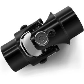 3/4"-20 Spline X 3/4" Round Chrome Steering Universal Joint Single U Joint Shaft,Total Length: 83mm (3-1/4") in Saudi Arabia