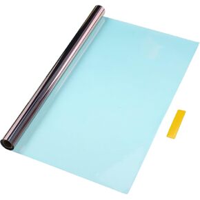 Car Window Tint Film Heat UV Blocking Sun Protection Anti-Glare Privacy Film Chameleon 30'' Inch x 10ft Blue Purple VLT 17% IRR 93% UVR 99.5%