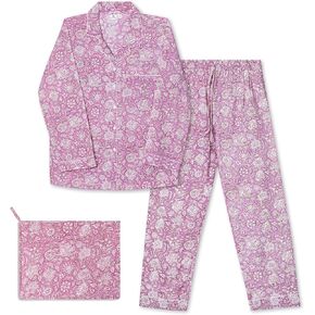 بيجامات Huar Cotton for Women Set - مجموعات Pajama النسائية الفاخرة - مجموعات PJ مريحة ، PJS القطن الفاتح والخفيفة