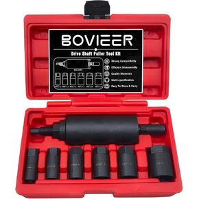 Drive Shaft Puller Tool Kit Compatible with BMW VW Porsche Subaru E32 X5, Drive Shaft Pulling Extractor Set with 6 Adapters (7Pcs)