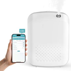 Machent Air Machine for Home ، ناشر مجموعة فندق Yofuly Smart مع تكنولوجيا الهواء البارد ، وناشر الزيوت الكهربائية بدون ماء 400 مل لغرفة كبيرة ، ومكتب ، و 1500 متر مربع. تغطية FT