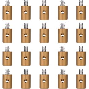 20 Pack Universal Cable Nipples Motorcycle Solderless Nipples 6mm Throttle & Brake Cable End Clamps Throttle Choke for Motorcycle Bicycle Scooter Go Kart Lawn Mower Car Boat