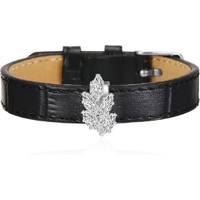 سوار الكفة للنساء مع AAA Zirconia Jewelry مجوهرات عتيقة بوهو الجلود السوداء التفاف بوكلي سوار الجلود