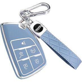 غلاف Montague Key fob لـ Chevy Suburban ، لتضاريس GMC Yukon Denali ، حالة مفتاح TPU الناعمة لشيفروليه سيلفرادو تاهو.