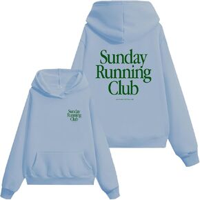 Sunday Running Club Hoodie Sunday Running Club Sweatshirt Funny Shirts Crewneck Long Sleeve Tops Unisex Shirt