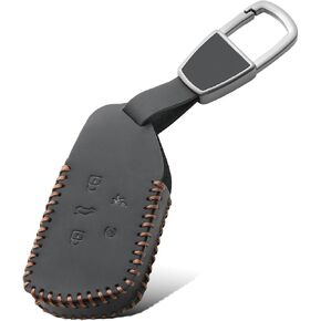 لمفتاح VW Cover Cover Key Shell Case متوافق مع Volkswagen ID.4 Golf 8 MK8 GTI ID.3 SEAT LEON MK4 SKODA OCTAVIA (Black)