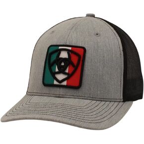 Ariat Men's Grey Snapback Mexico Flag Cap in Kuwait